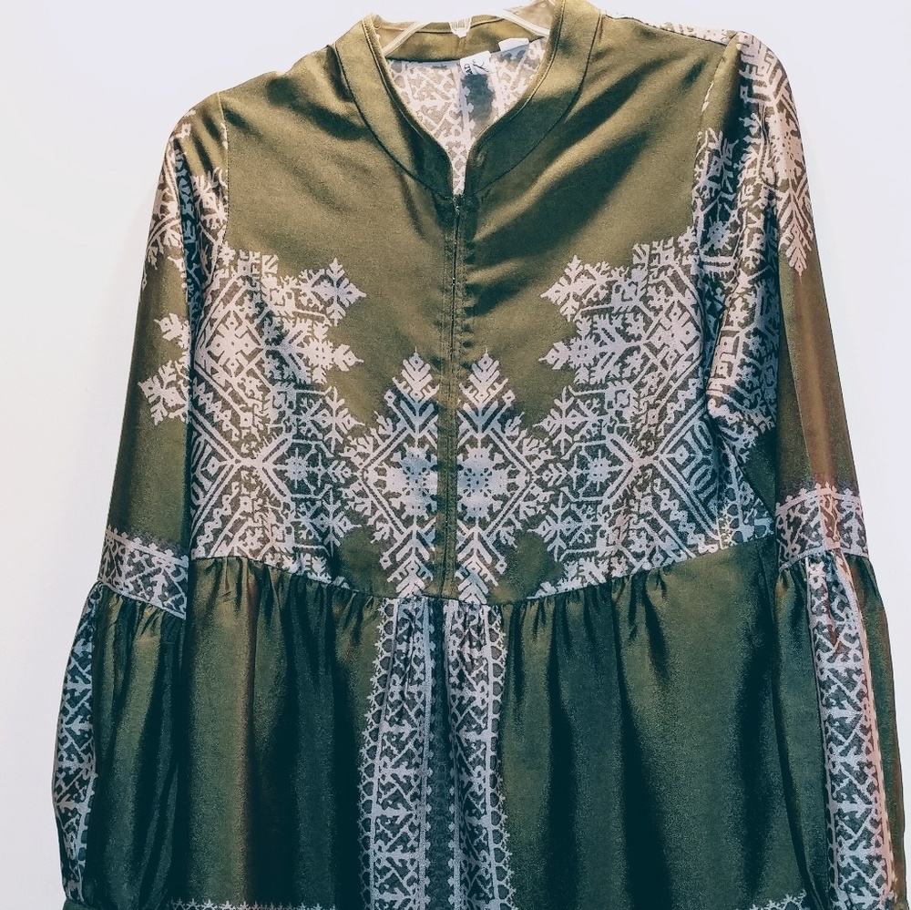 Anthropologie Konrad & Joseph, Olive/Grey Tunic, S